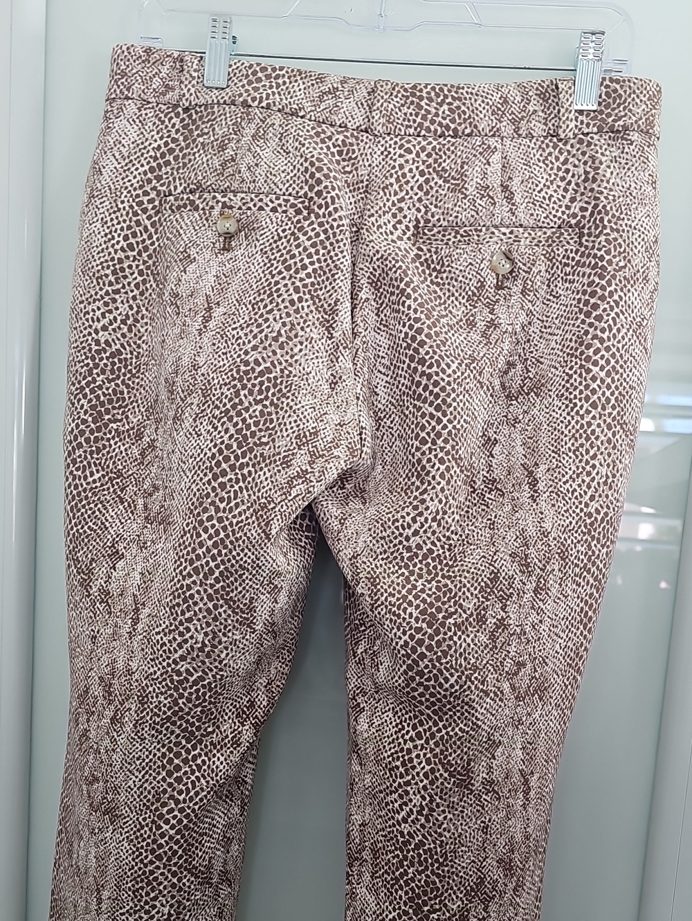 Banana Republic Leopard Print Trousers Womens Pants. Size 2 - Picture 15 of 15